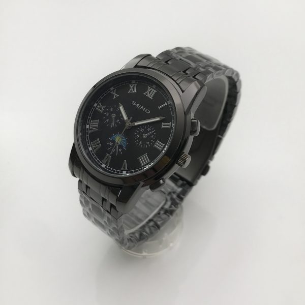 Men's Watches Automatic Luxury Large Face Stainless Steel Water Resistant Luminous Calendar Wristwatches SENO-90003 - Image 2