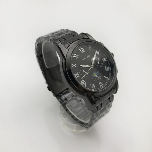 Men's Watches Automatic Luxury Large Face Stainless Steel Water Resistant Luminous Calendar Wristwatches SENO-90003 - Image 3