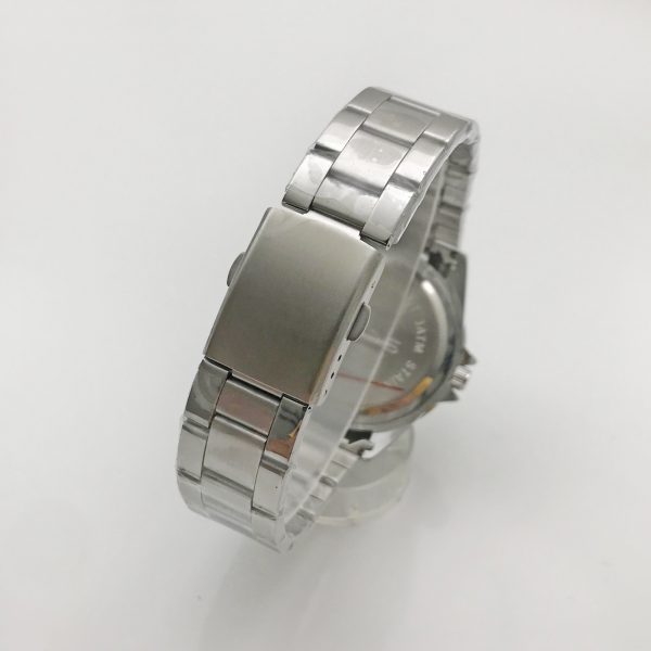 Green Big Dial Men's Business Watch Steel Belt Calendar Men's Watch SENO-90007 - Image 6