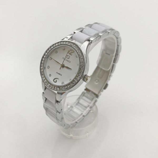 Ladies Fashion Watches Automatic Mechanical Watch Ladies Ladies Elegant Ceramic Strap Watch Clock SENO-90012 - Image 2