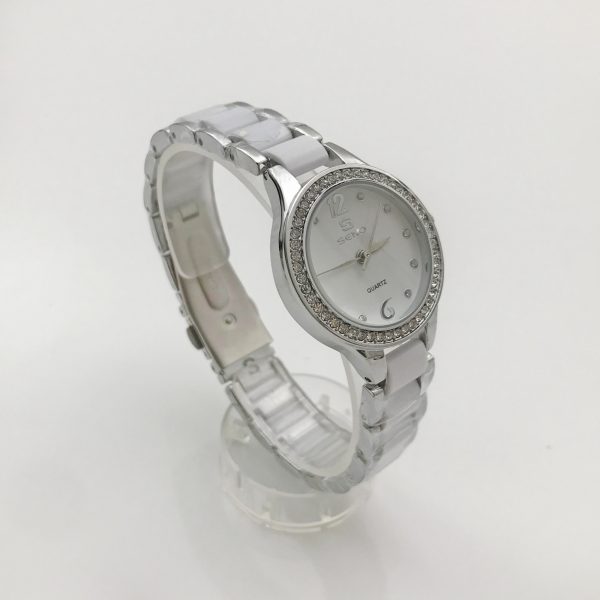 Ladies Fashion Watches Automatic Mechanical Watch Ladies Ladies Elegant Ceramic Strap Watch Clock SENO-90012 - Image 3