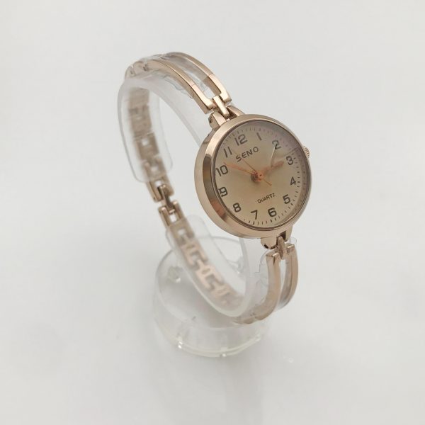 Thin Strap Quartz Watch Ladies Rose Gold SENO-90016 - Image 2