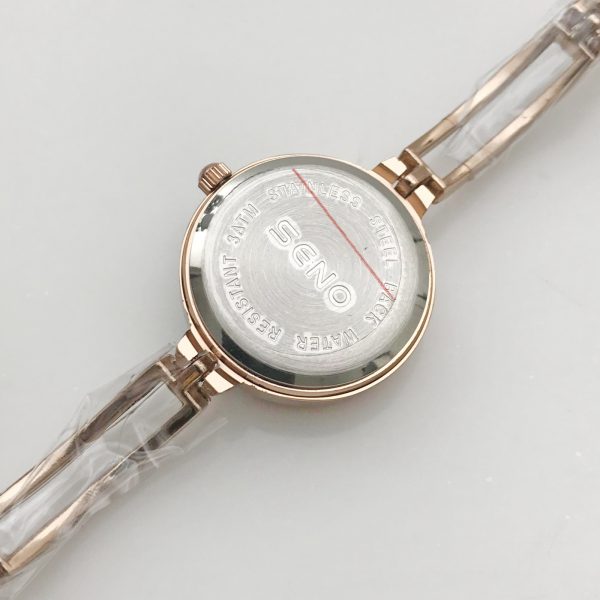 Thin Strap Quartz Watch Ladies Rose Gold SENO-90016 - Image 7