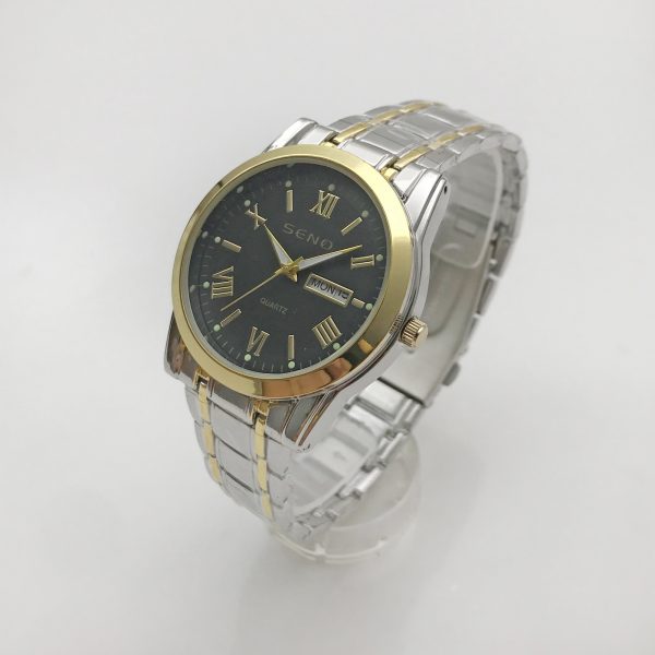 Men's Quartz Movement Luminous Waterproof Calendar Watch SENO-90017 - Image 2