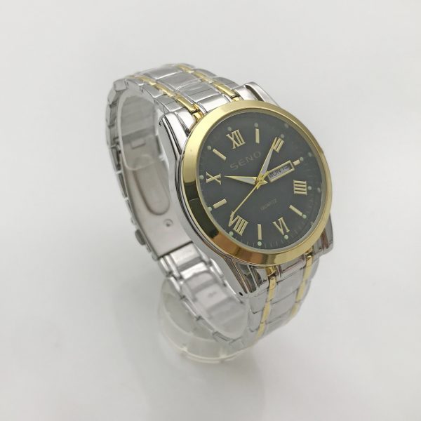 Men's Quartz Movement Luminous Waterproof Calendar Watch SENO-90017 - Image 3