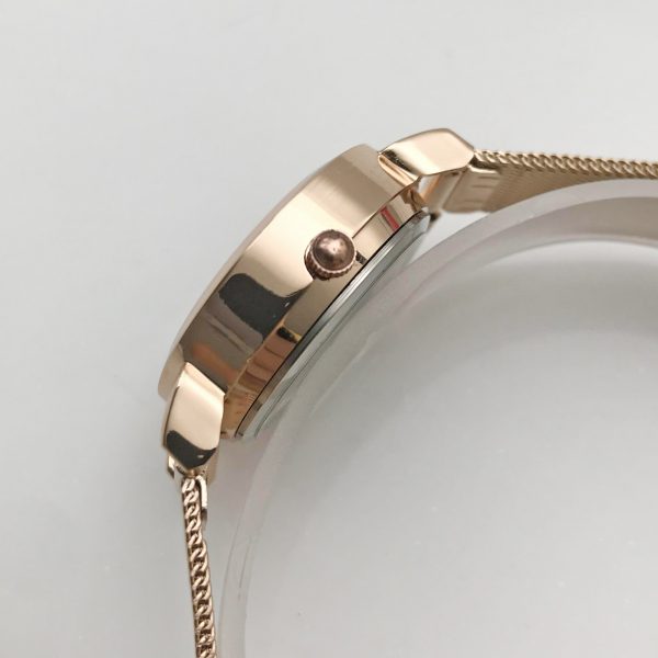 Quartz watch non-mechanical women's watch luminous waterproof double calendar female student steel strap watch SENO-90018 - Image 4