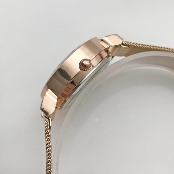 Fully automatic non-mechanical metal band double calendar luminous women's watch SENO-90019 - Image 4