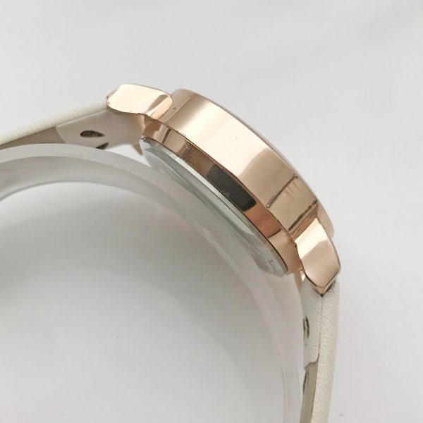 Ladies White Dial Calfskin Leather Watch SENO-90020 - Image 5