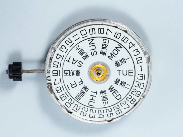 2836 Steel Plated Week Caledar Watch Movement-8 - Image 7